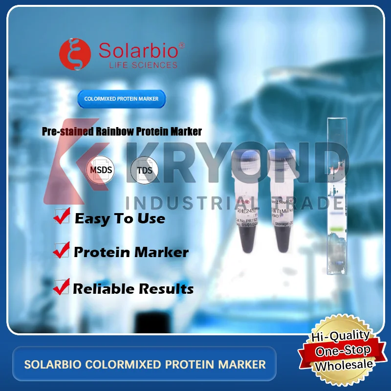 SOLARBIO COLORMIXED PROTEIN MARKER Pre-Stained Rainbow Protein Marker for Molecular Biology Applications Original Product