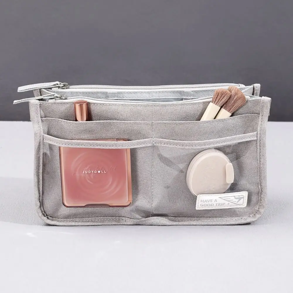 2024 Felt Insert Bag Multi-Pocket Multifunction Storage Bag Portable Durable Makeup Pouch Travel