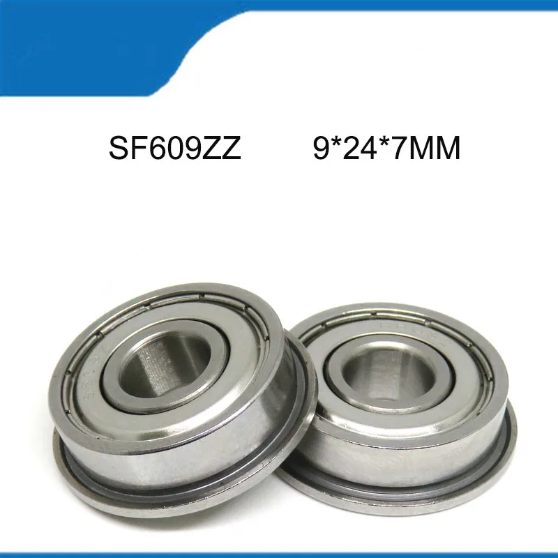 

10/20PCS SF609ZZ (9*24*7 MM) High Quality Stainless Steel SF609 Flange Ball Sealed Deep Groove Ball Bearing Shaft (ABEC-5)