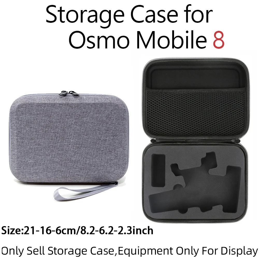 

EVA Storage Bag for DJI Osmo Mobile 8 Dust-proof and Stain-proof Gimbal Stabilizer Storage Bag Black Gray