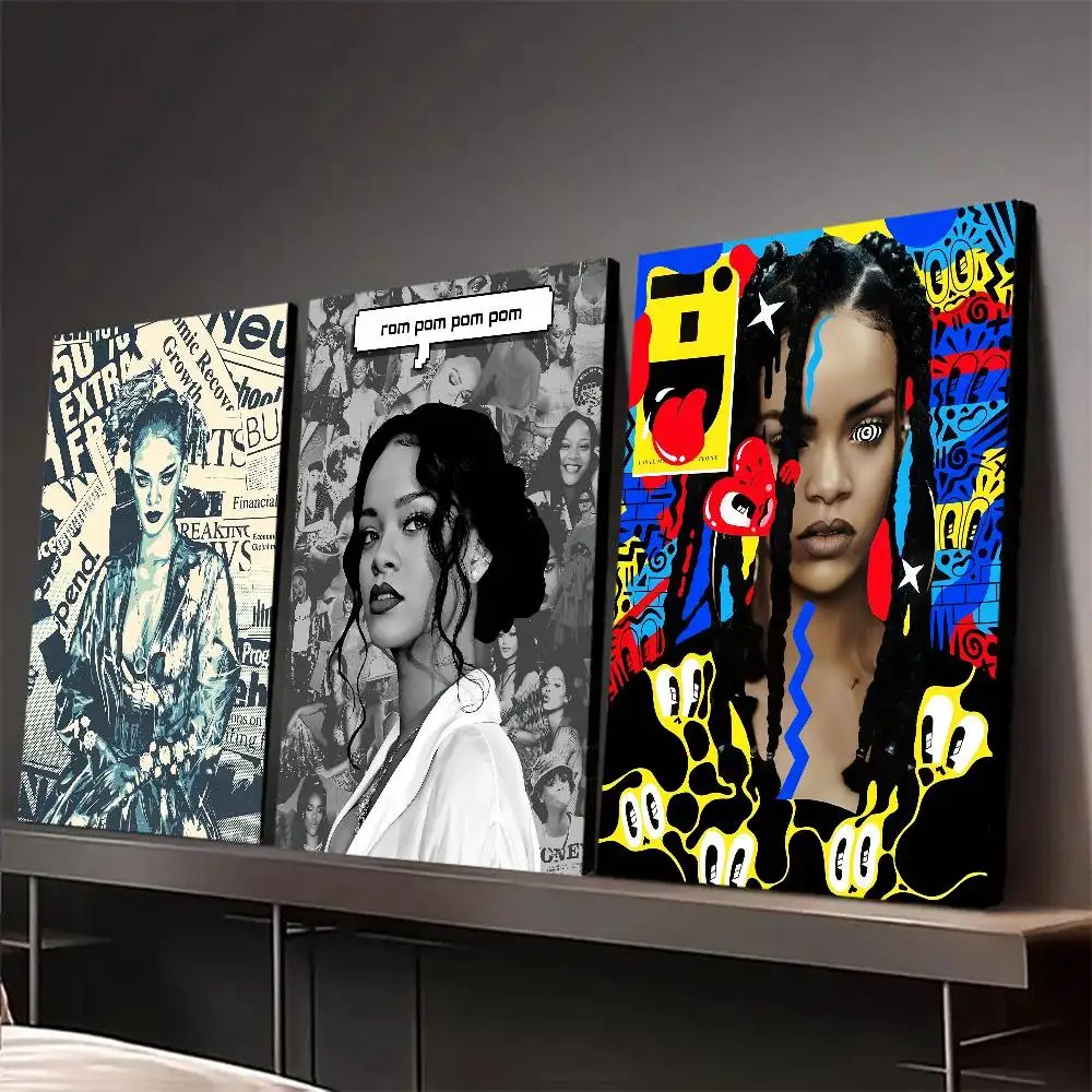 المغني R-RIHANNA المشارك طباعة لغرفة النوم غرفة المعيشة ديكور المنزل اللوحة جدار الفن HD L