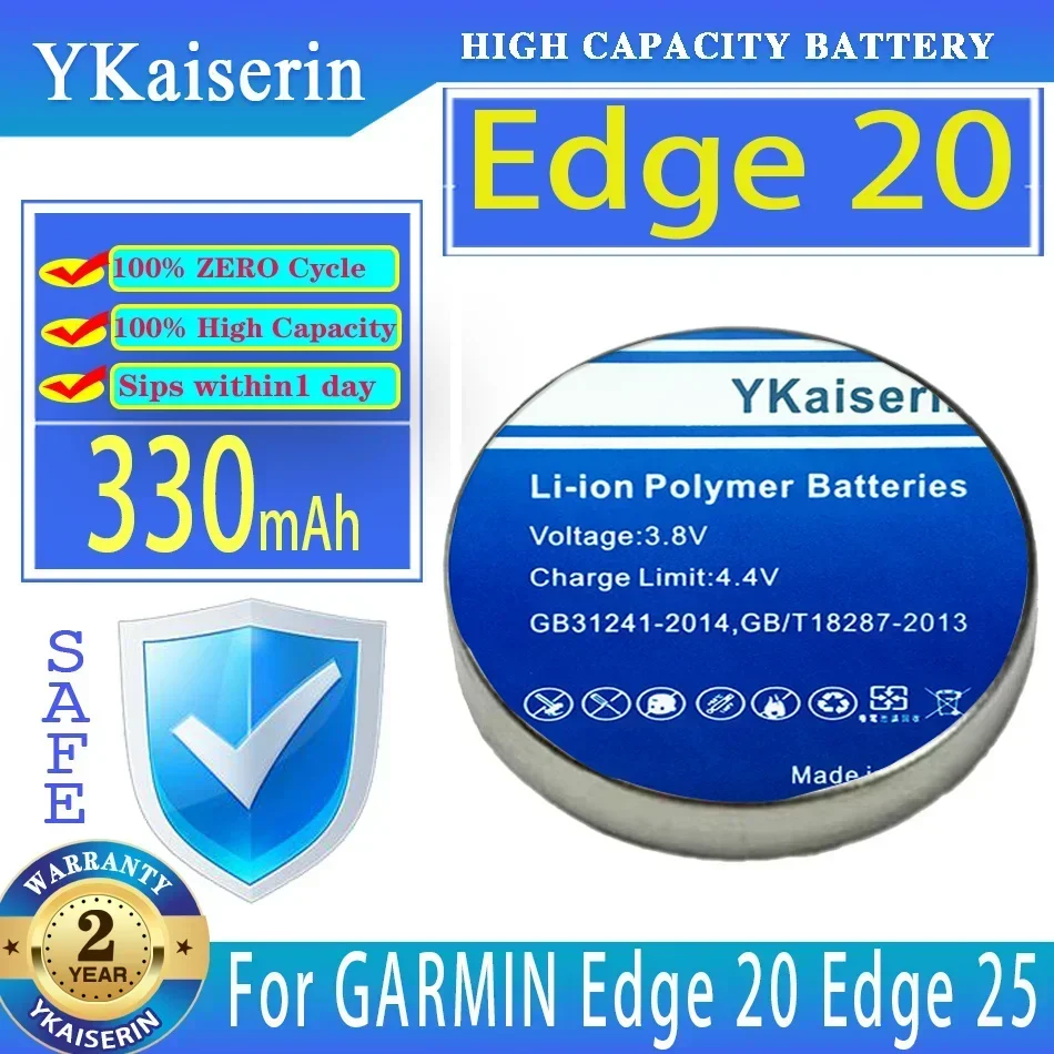 

YKaiserin Battery LIR2430 330mAh For GARMIN Edge 20 25