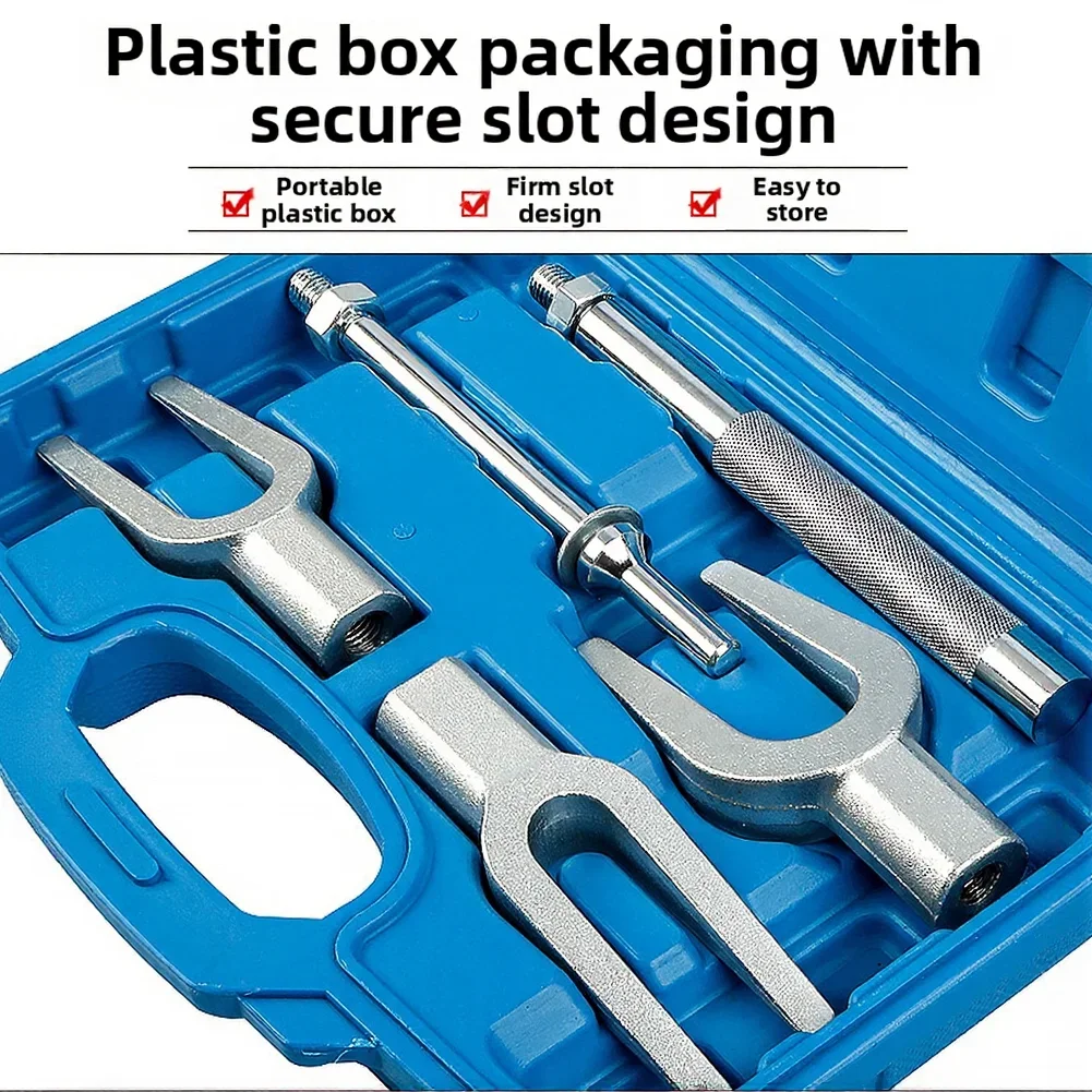 Comprehensive Vehicle Ball Joint Puller Set Fork Type Includes Three Forks Knurled Striking Handle And Air Hammer Adapter Handle
