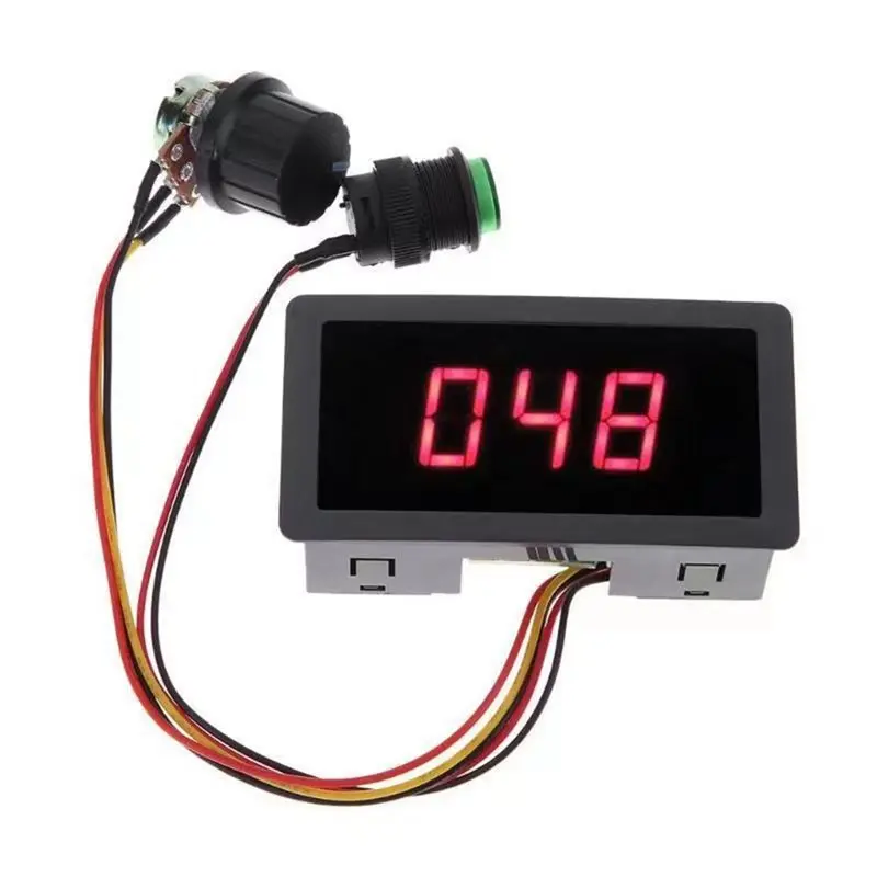 

A13E-DC 6V 12V 24V 6A PWM DC Brushed Motor Speed Controller Led Digital Display Motor Control Module Infinitely Variable
