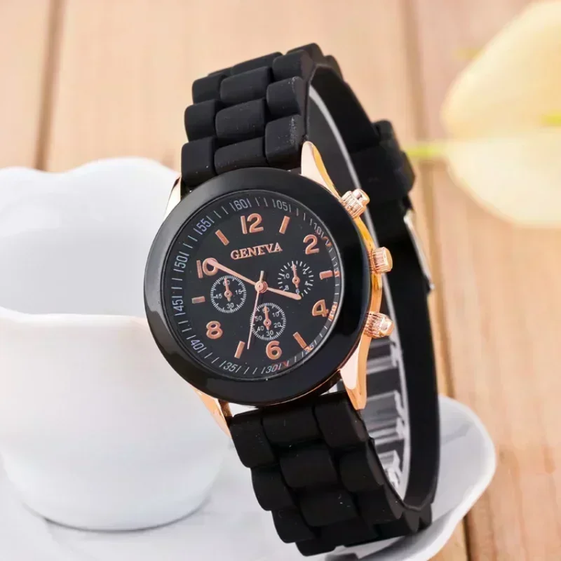 Women Watches 2024 New Fashion Luxury Brand Women Watch Silicone Strap Quartz Wrist Watch For Female Relogio Feminino Zegarki