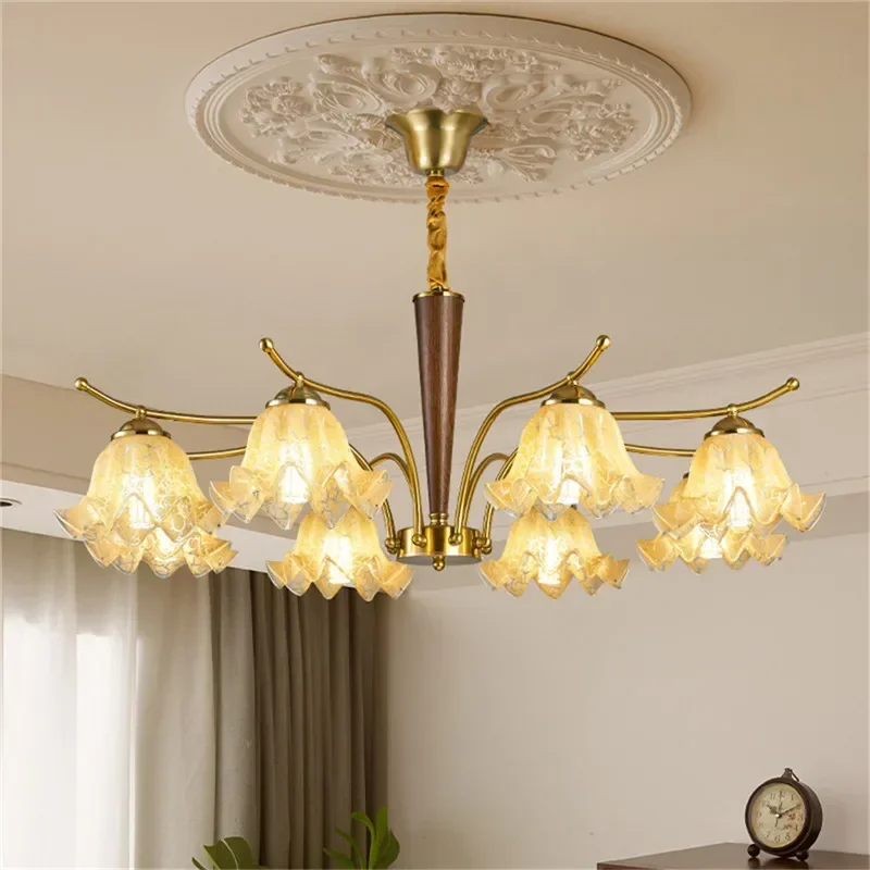 GISELLE Contemporary Pendent Lamp American Retro LED Living Room Restaurant Bedroom Study Villa Hotel Model Houses Chandelier