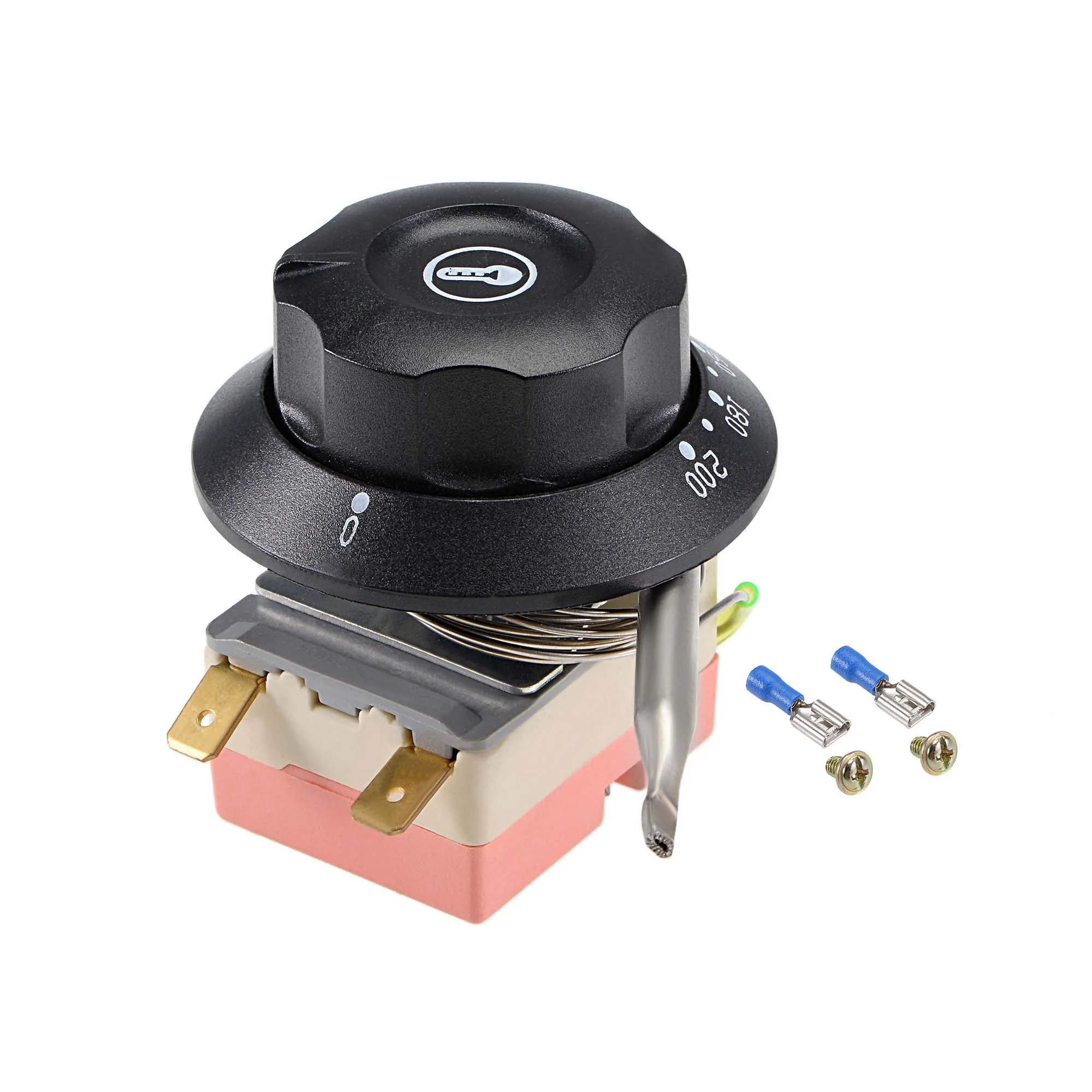 Imagem -03 - Termostato nc para Forno Elétrico Botão de Controle de Temperatura Liquid Rising 30110c 60200c 50-250c 300c 250v 16a