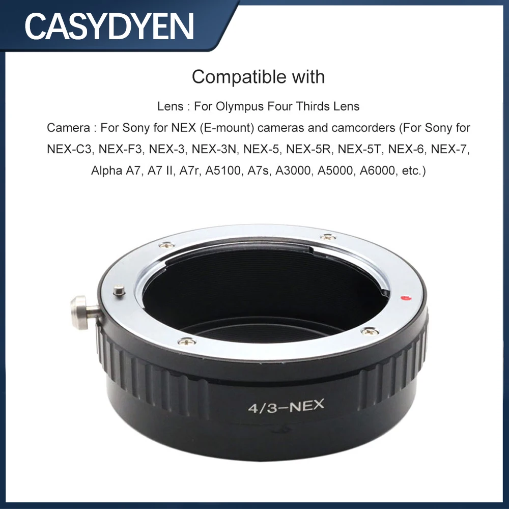 Câmera Lens Mount Anel Adaptador, Fit para Olympus, Sony NEX E, 4, 3, NEX