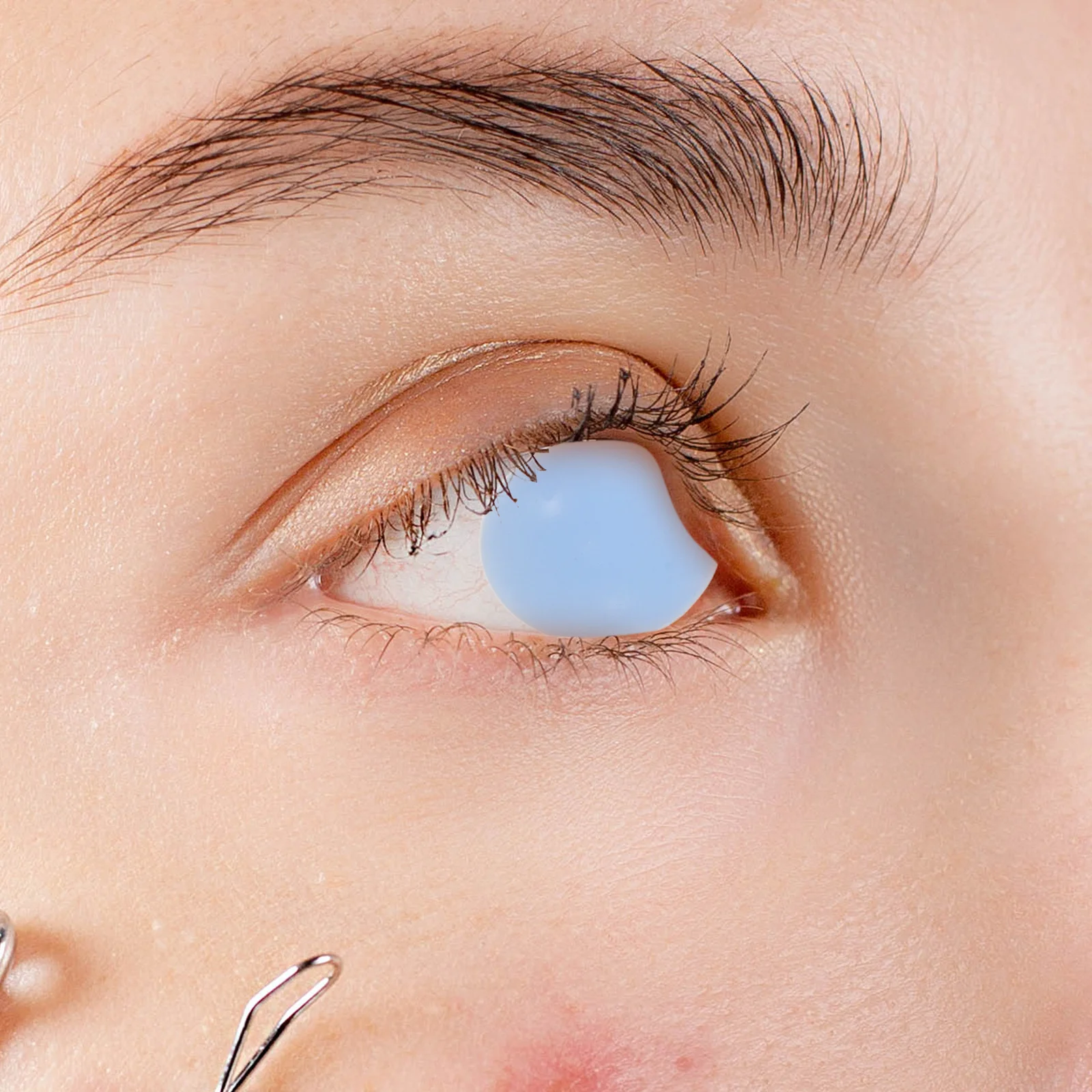 

2Pcs Silicone Eyeball Protector Soft Flexible Eye Shields Suction Cup Reusable Eye Pads for Surgery Recovery Double Eyelid