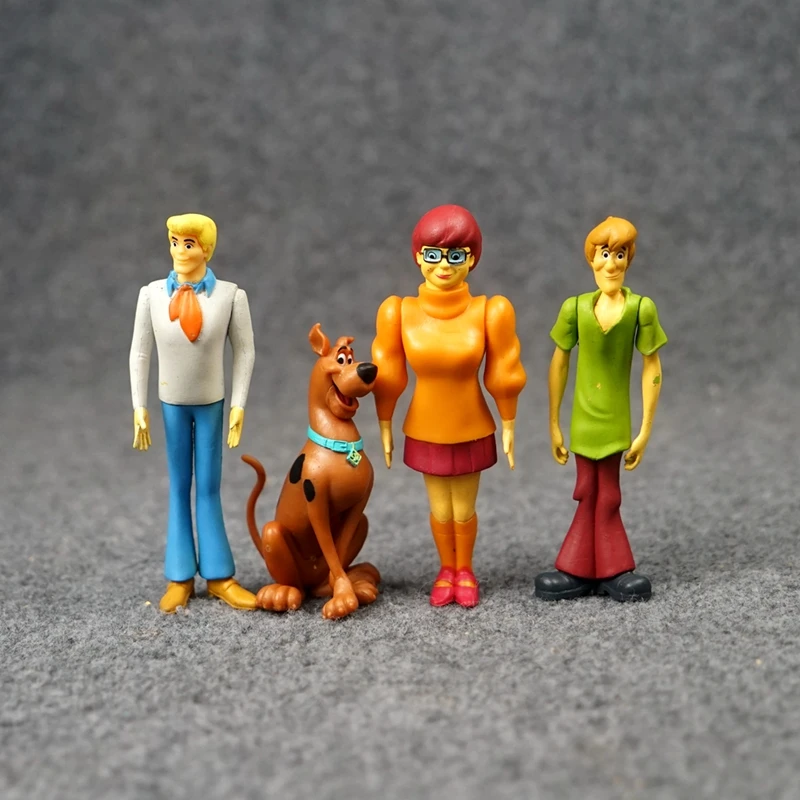 4pcs Fred Daphne Velma Shaggy Action Figures Anime Figurine Toy Collectibles Toys Kids Gifts