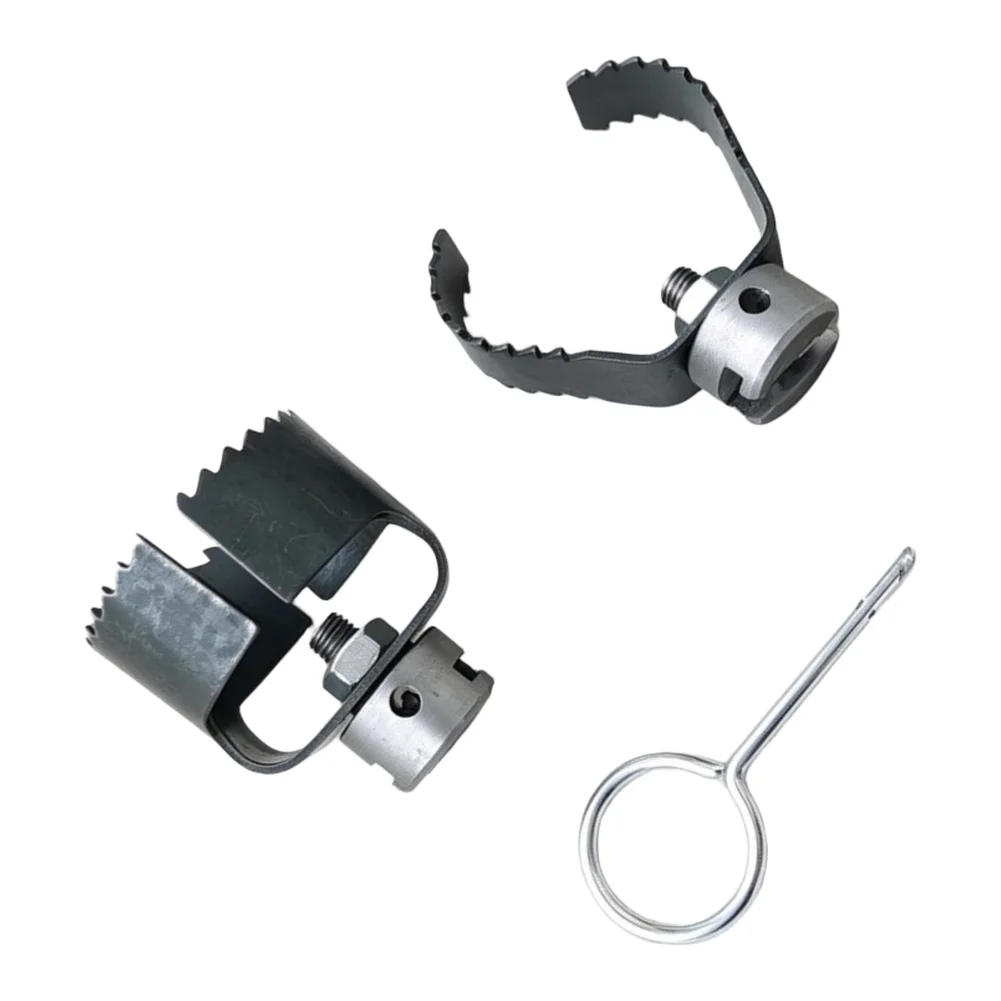 Drain Snake Heads 15*15*10 Drain Auger Set High-strength Steel Precision Machined Wear Resistant For 4-8 Inch Pipes