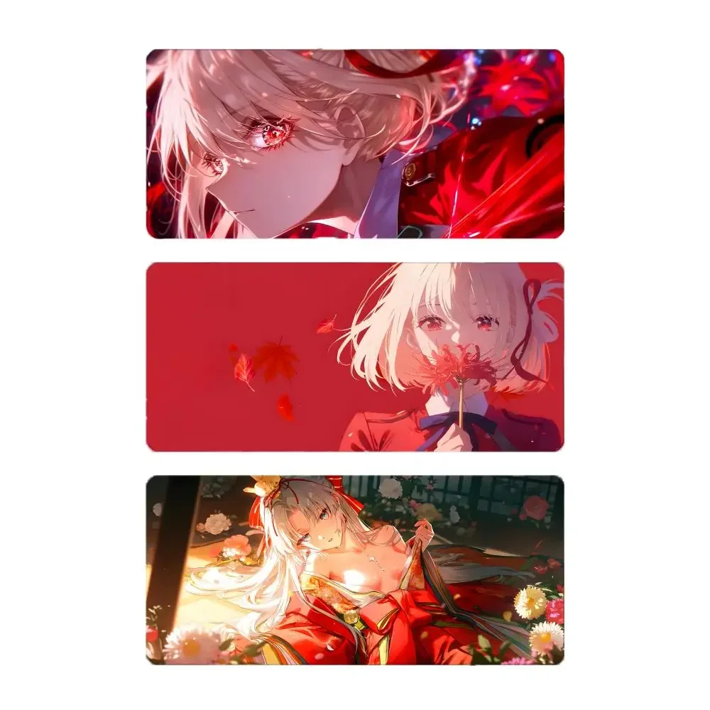 spy cute girl anime L-Lycoris Recoil Nishikigi Chisato Mouse Pad Mousepad Large Gaming LockEdge Thickened PC Table Desk Mat