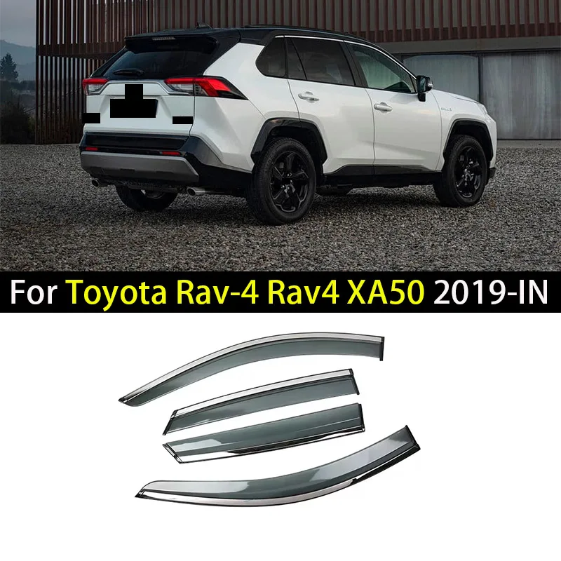 

Car Window Visor For Toyota RAV-4 RAV4 XA50 2019 2020 2021 2022-IN Deflectors Window Rain Guard Weathershield Sun Rain Guard