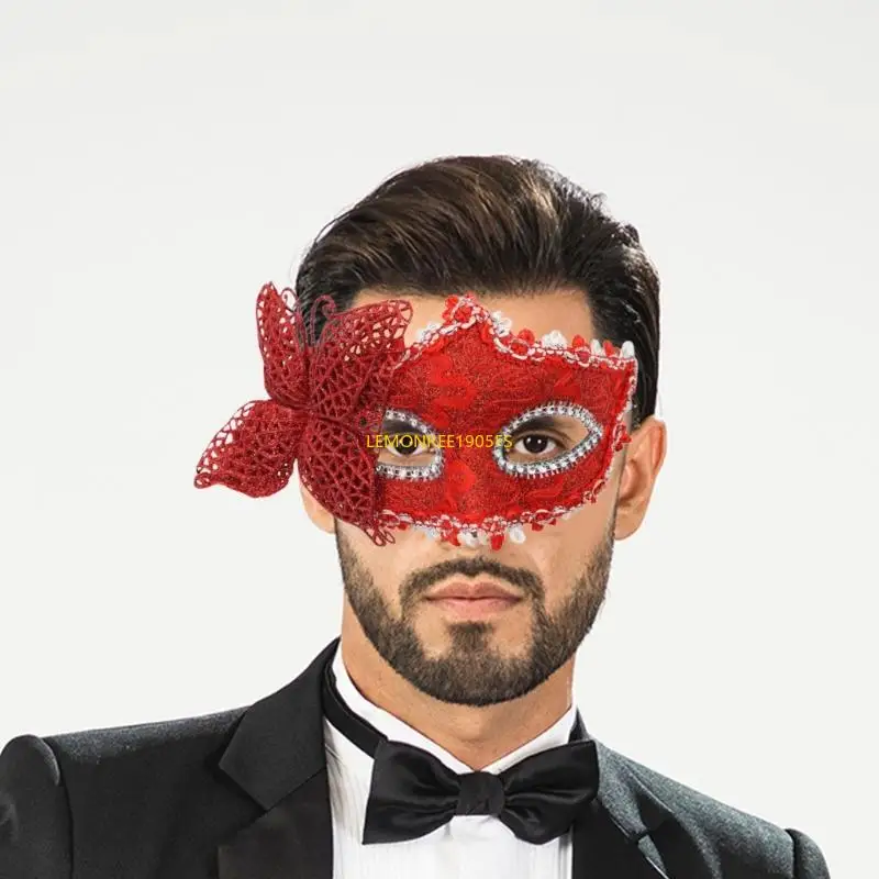 Dxae paar maskerade masker Halloween oogmasker half gezicht maskerade kostuummasker voor vrouwen mannen maskerade Halloween