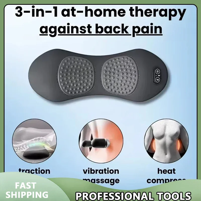 

Portable 3-in-1 Shiatsu Back Massager for Bed Deep Tissue Pain Relief Targeted Shoulder Lower Back And Waist Relaxation
