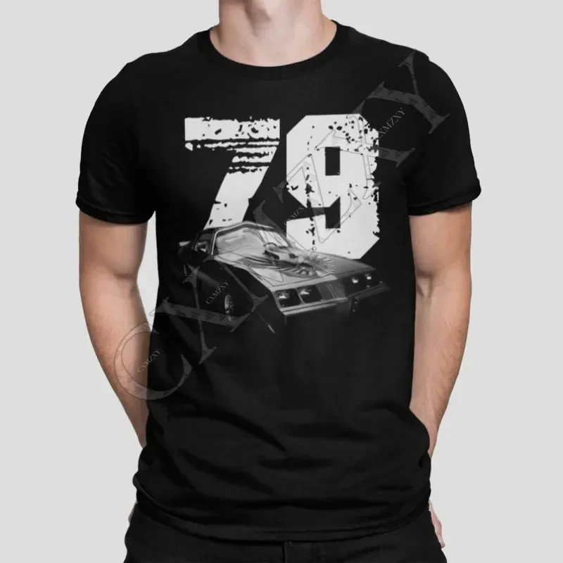 

1979 Pontiac Trans Am Three Quarter View With Year T Shirt 2025 Men T Shirt Casual Car fans Logo Enthusiast T-shirt Graphic Sum