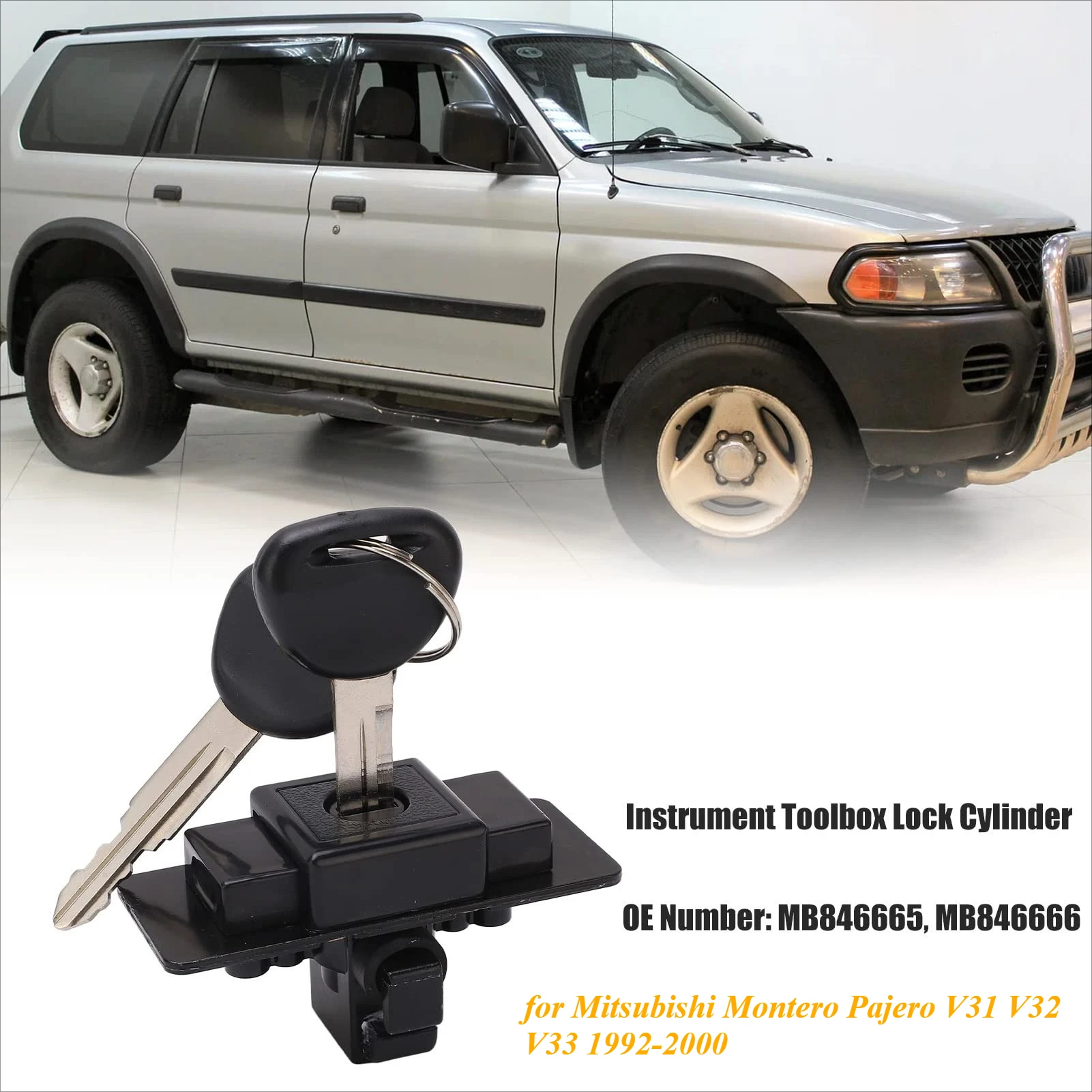 MB846665 Glove Box Lock Key for Mitsubishi Montero Pajero V31 V32 V33 1992-2000 new