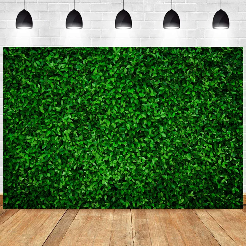 Green Background Birthday Party Spring Grass Baby Shower Party Decorations Banner Greenery Weeding Backdrops for Photography