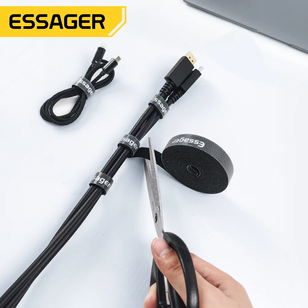 Essager Cable Organizer Wire Winder USB Cable Management Charger Protector For Phone Mouse Earphone Cable Holder Cord Protection