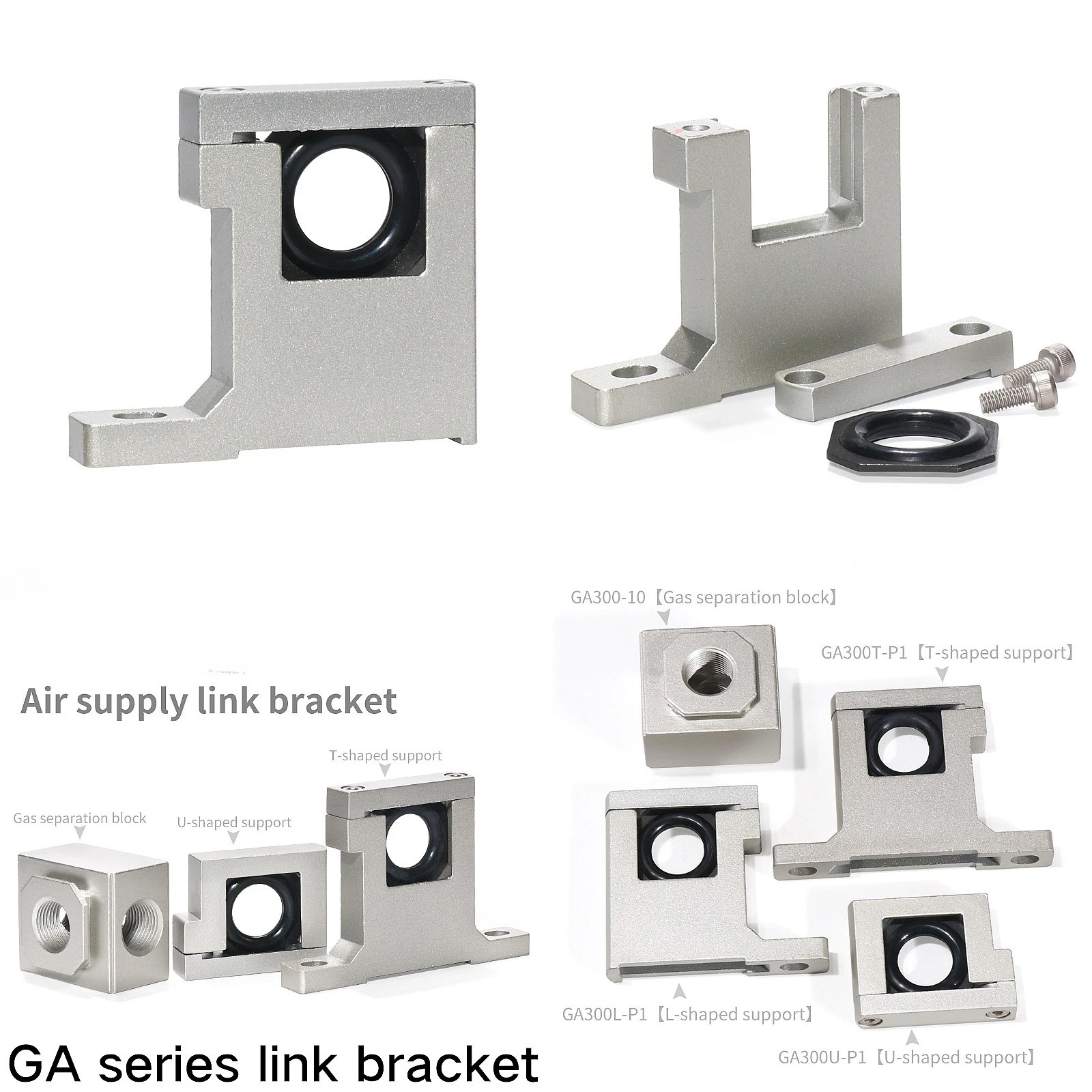 200/300/400/600T L U Air Source Accessories Filter Connector Bracket Air Distribution Block Pneumatic Pressure Reducing Valve