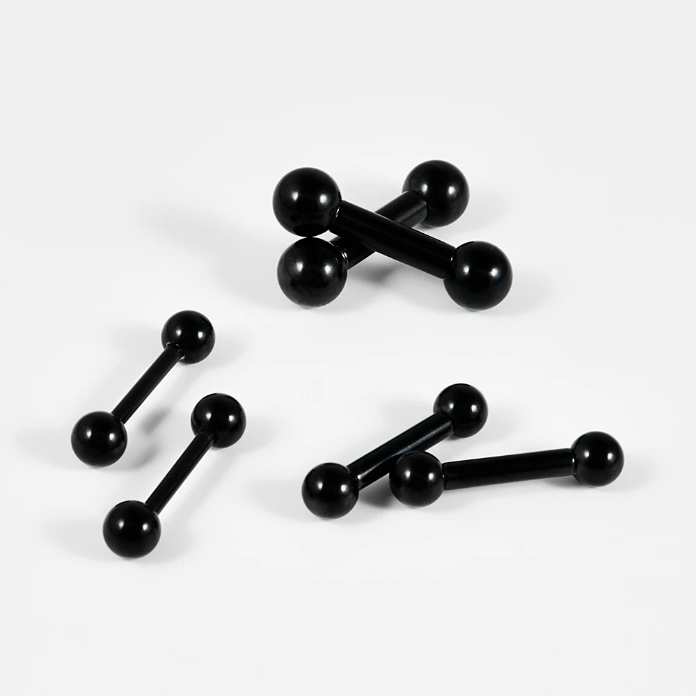 1PC 316L Stainless Steel Large Gauge Straight Barbell Ring Internal Threaded Big Gauge Tongue Barbell Piercing Jewelry