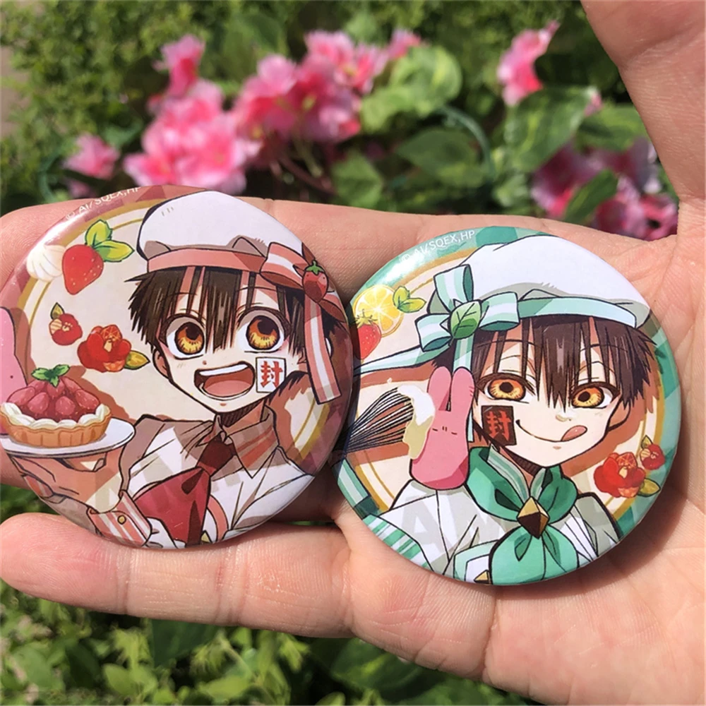 Aksesori bros Cosplay Anime Toilet terikat hanako-kun Yugi Amane lencana Pin SPTE Tinplate