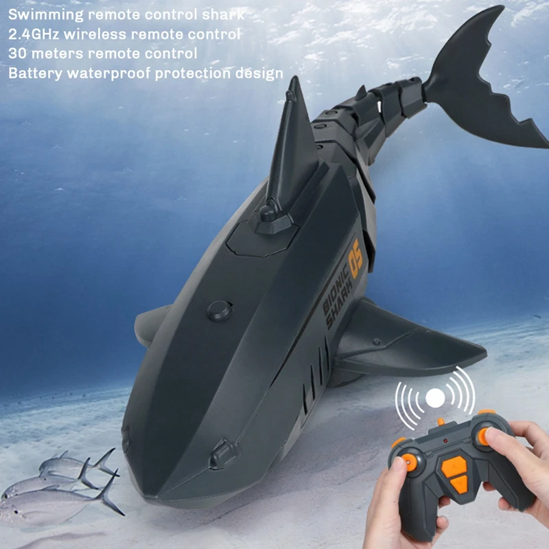 2.4G Remote Control Toy,Kids Water Toy,RC Boats,Submarine,Pool Toy For Kids,Water Toy Gift For Boys And Girls Black