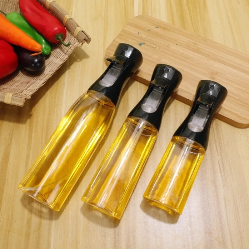 Household Use Oil Bottle Kitchen Home Outdoor Portable Spice Shaker Foggy Air Fryer Oil Kettle Things Spray Tools Gadgets Dining