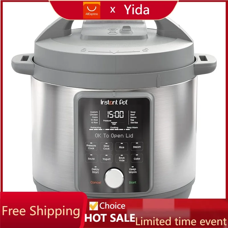 Instant Pot Duo Plus, 8-Quart Whisper Quiet 9-in-1 Electric Pressure Cooker, Slow Rice Cooker, Steamer, Sauté