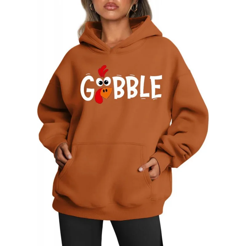 

Thanksgiving Women's Autumn/Winter Super Large Hoodie Sweatshirt