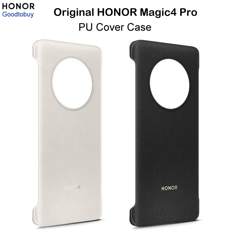 

Original HONOR Magic4 Pro Case PU Cover PC Hard Protective Case Leather Shell for Magic 4 Pro Back Cover
