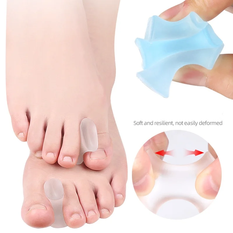 Forefoot Pad Adult And children's Foot Splitter Hallux Valgus Toe Stack Orthosis Soft anti-friction Toe Splitter