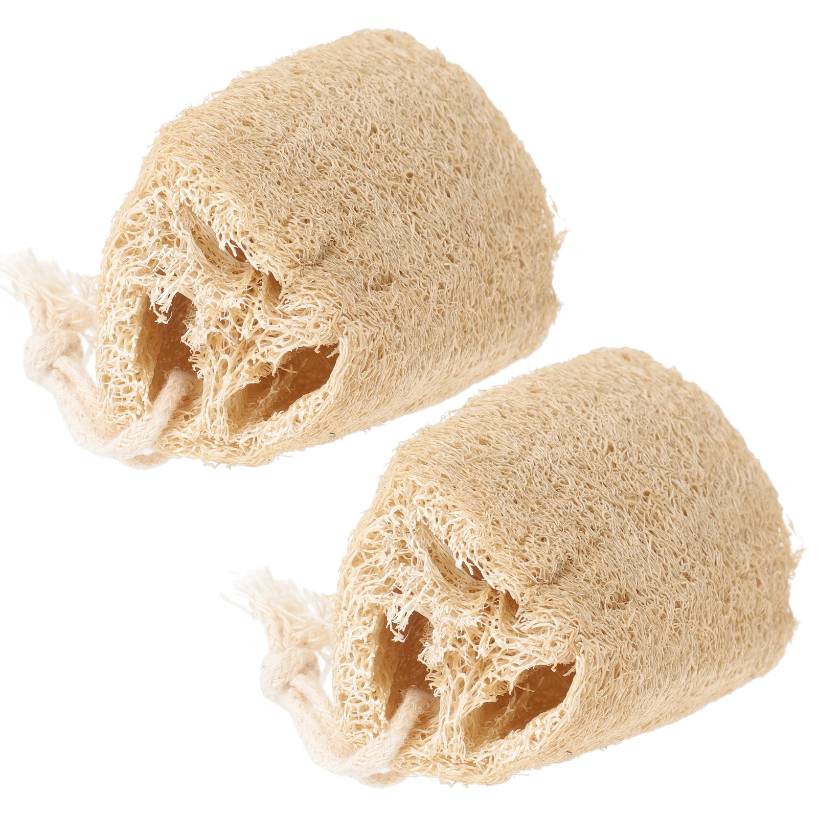 

2pcs Natural Loofah Dish Sponges Multi Functional Cleaning Sponge For Reusable Eco Friendly Household Strong Kitchen Bathroom
