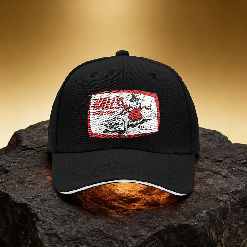Red Race Track Vintage Graffiti Hat, Unisex Printed Baseball Cap Sandwich Brim Snapback Sports Cap, Suitable for Daily C