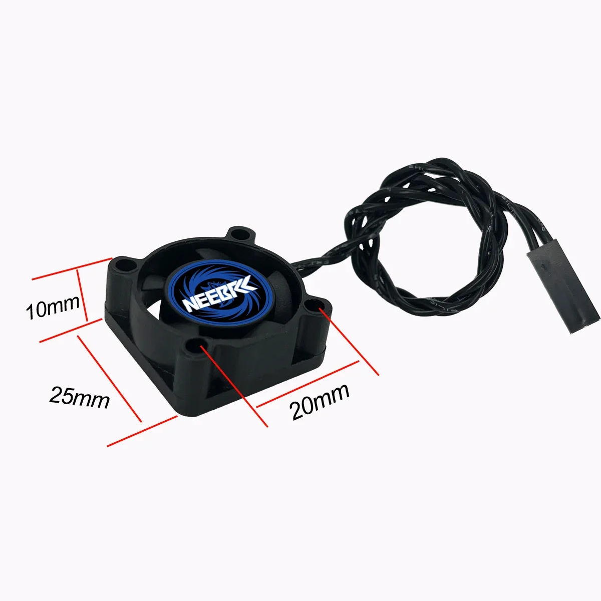 NEEBRC 28MM Metall-Kühlkörper 25mm Motor-Kühlventilator 5-12V für 1/12 1/14 1/16 RC Auto 370 380 390 2838 2840 2847 Bürstenloser Motor – Detail 21