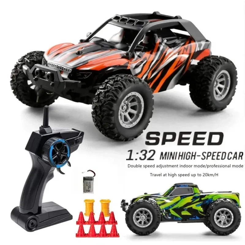 1:32 Mini RC รถรีโมทคอนโทรลรถยนต์ 20 กม./ชม.Off-Road ความเร็วสูงในร่ม Drift การเร่งเด็กไฟฟ้าของเล่น crawler