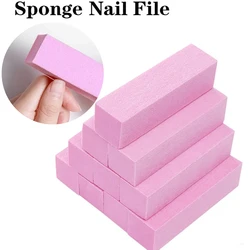 Pink Buffing Sanding Files Block Pedicure Manicure Care Sponge Nail Art Buffer Grindig Polishing No Hurt Nail Art Tools