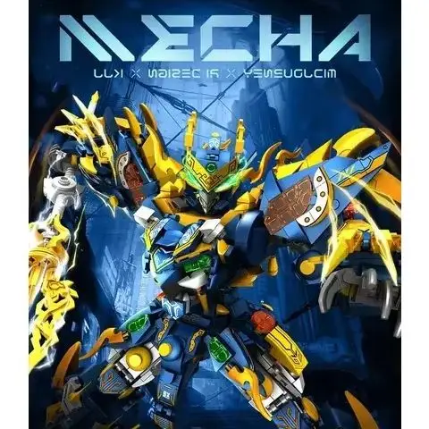 Three Kingdoms Zhao Yun Guan Yu Mecha Robot Building Blocks DIY Assemble Model Toy Boys Birthday Gift Compatible Standard Bricks
