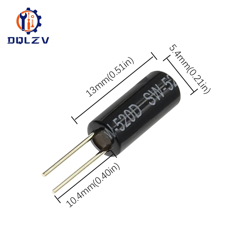 SW-520D Gild Vibration Switches Sensor Metal Ball Tilt Shaking Switch SW520D