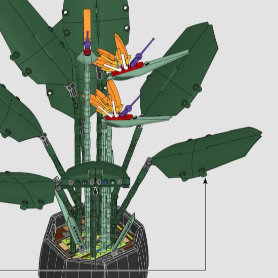 부케 장미 블록 세트 10289 스톤 브릭 장난감 어린이 DIY 선물 휴일 여자친구 선물