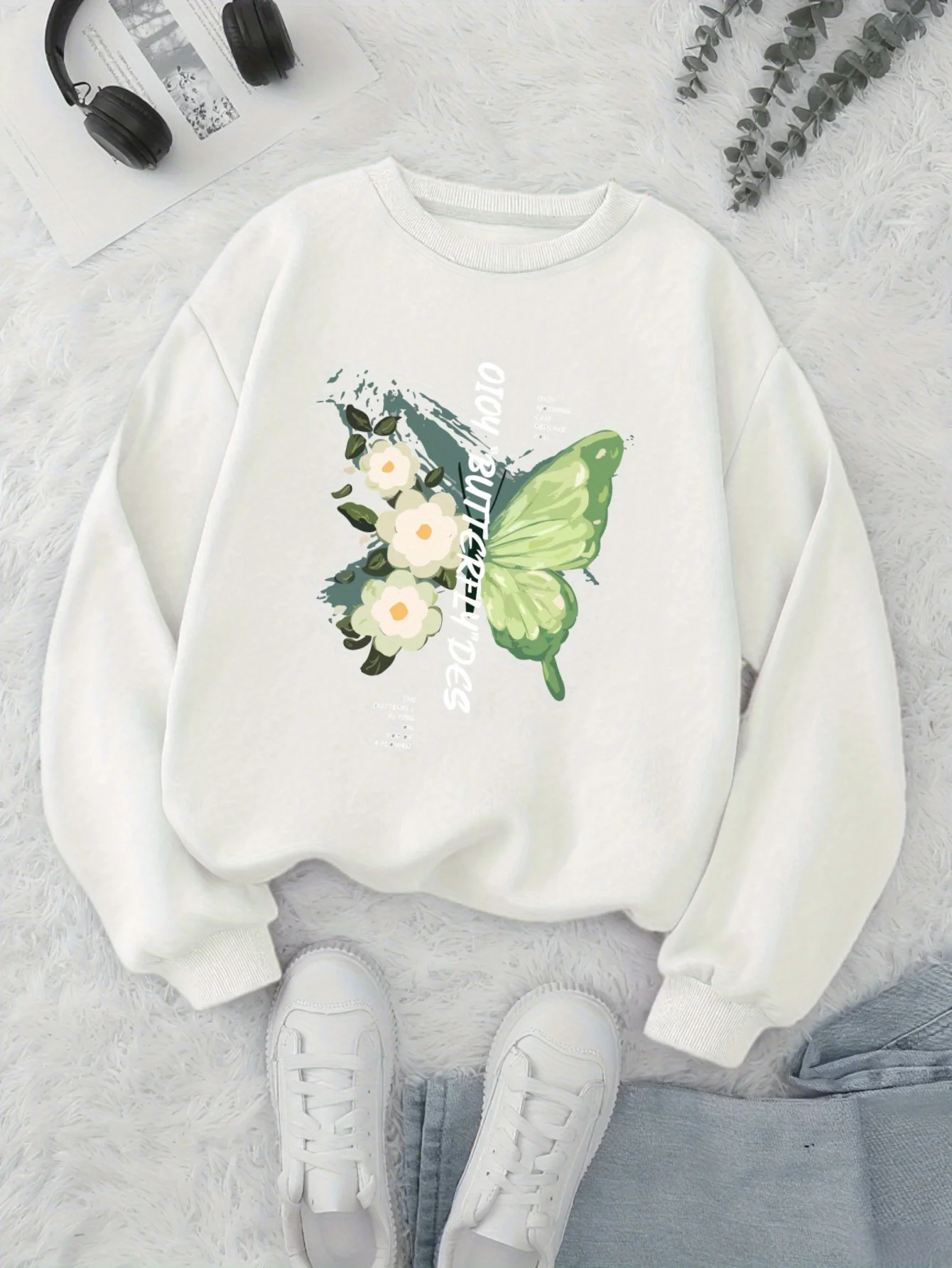 Nieuw Een sweatshirt met capuchon en lange mouwen voor dames Losse versie met geometrisch patroon voor herfst en winter voor vrijetijdsactiviteiten