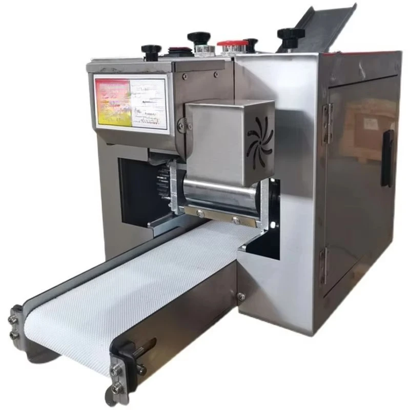 Automatic Motor Pizza/Wonton Samosa Dumpling Dough Wrapper Making Machine Restaurant Use Food Grade Stainless Steel High