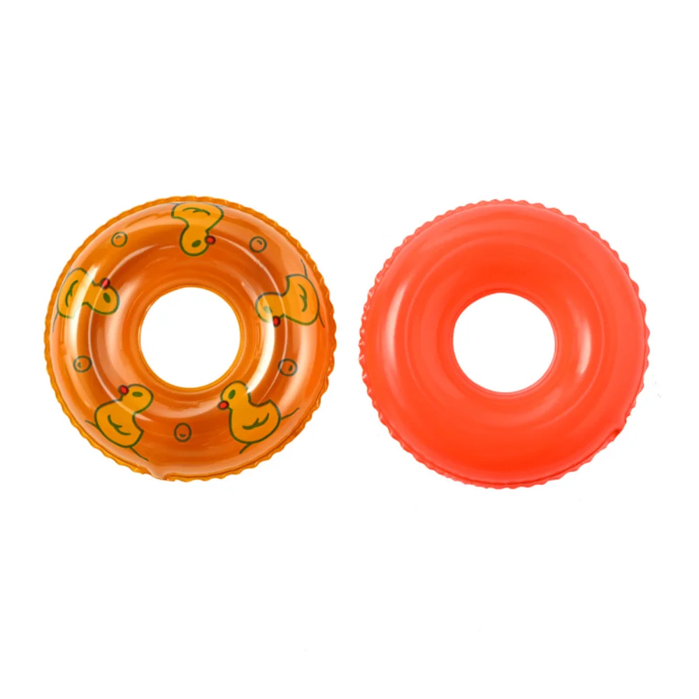 Mini beignets pour enfants, anneau de bain, jouet d'été amusant, accessoire de piscine, anneau flottant, jouets pour canards en caoutchouc, poupée, jouet de bain gonflable