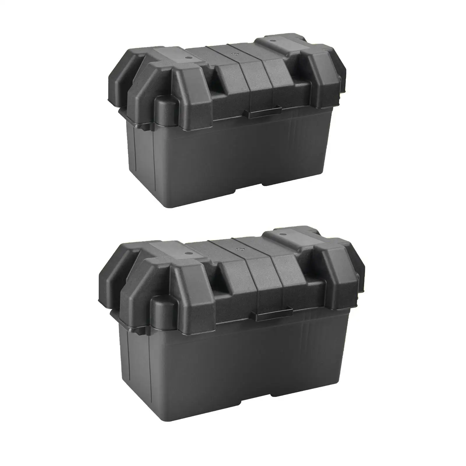 Battery Box Holder Batteries Carrier with Strap Lightweight Anti Erosion Organizer Battery Tray Cases for Boat ATV Car Travel