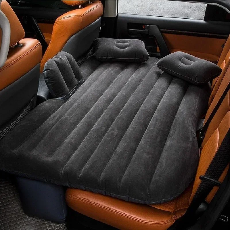 

Car Air Inflatable Outdoor Camping Mat Cushion Travel Mattress Bed Universal SUV MPV For Back Seat Multi functional Sofa Pillow