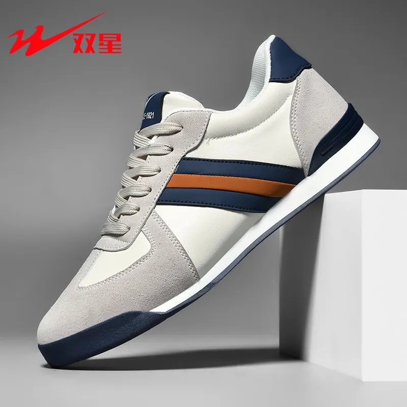 

Low top daily leisure shoes for men, simple elegant design, breathable sneakers for home work and outdoor use