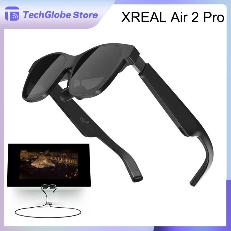 XREAL Air 2 Pro AR Смарт-очки Глобальная версия HD 130 дюймов Космический гигантский экран Частный кинотеатр Портативные видеоочки для игры XREAL Air 2 Pro AR Смарт-очки Глобальная версия HD 130 дюймов Космический гигантский экран Частный кинотеатр Портативные видеоочки для игры