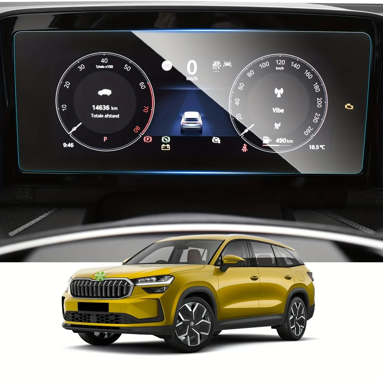 Para Kompatibel mit Neu Skoda Kodiaq 2025 2024 /Superb 4 2024 2025 para Kodiaq 2 y Superb IV 10,25 "cabina Digital de vidrio templado