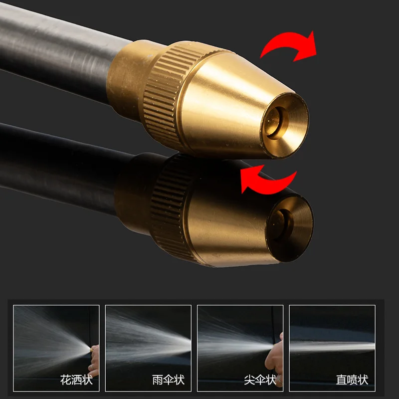 ปืนฉีดน้ําโลหะแรงดันสูงปืนล้างรถในครัวเรือน Electroplating ยาวสวนชลประทานหัวฉีดน้ําปืนฉีด