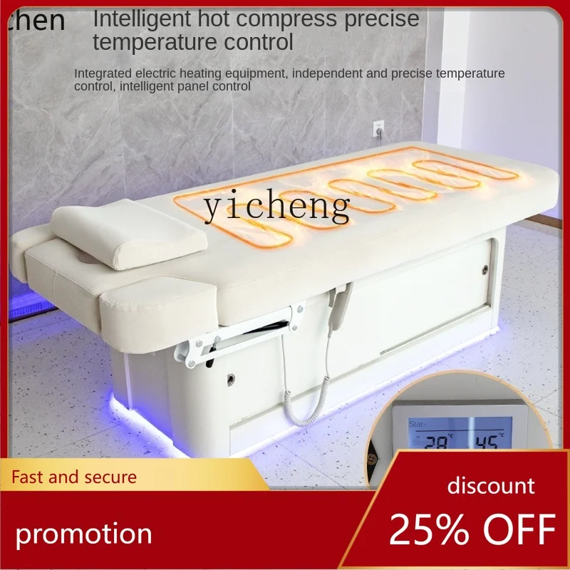 

YFY Electric Beauty Bed Multifunctional Constant Temperature Massage Couch Physiotherapy Bed Tattoo Embroidery Latex Bed